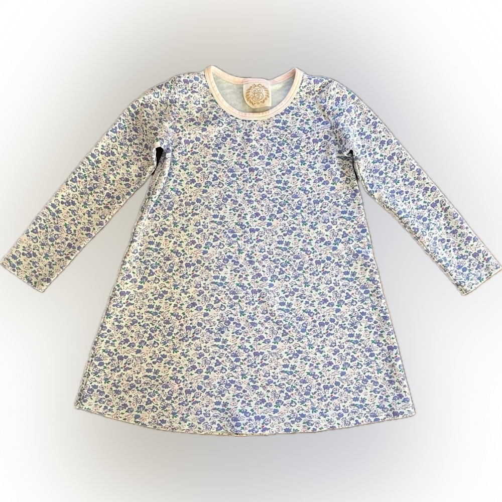 NWT Long Sleeve Polly Play Dress - Mableton Mini Floral with Palm Beach Pink